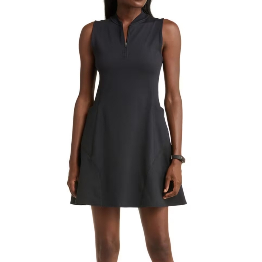 Zella Black Sleeveless Mini Dress
